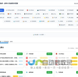 第一热榜 - 全网今日热榜实时更新